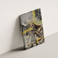 Theseus In The Heart Of The Labyrinth Canvas Wall Art Ancient Greek Mythology Minotaur Warrior Battle Art