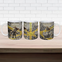 Theseus In The Heart Of The Labyrinth Ceramic Mug Ancient Greek Mythology Minotaur Warrior Battle Art