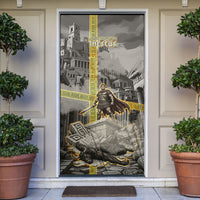 Theseus In The Heart Of The Labyrinth Door Cover Ancient Greek Mythology Minotaur Warrior Battle Art