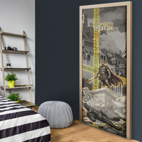Theseus In The Heart Of The Labyrinth Door Cover Ancient Greek Mythology Minotaur Warrior Battle Art