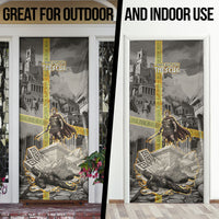 Theseus In The Heart Of The Labyrinth Door Cover Ancient Greek Mythology Minotaur Warrior Battle Art