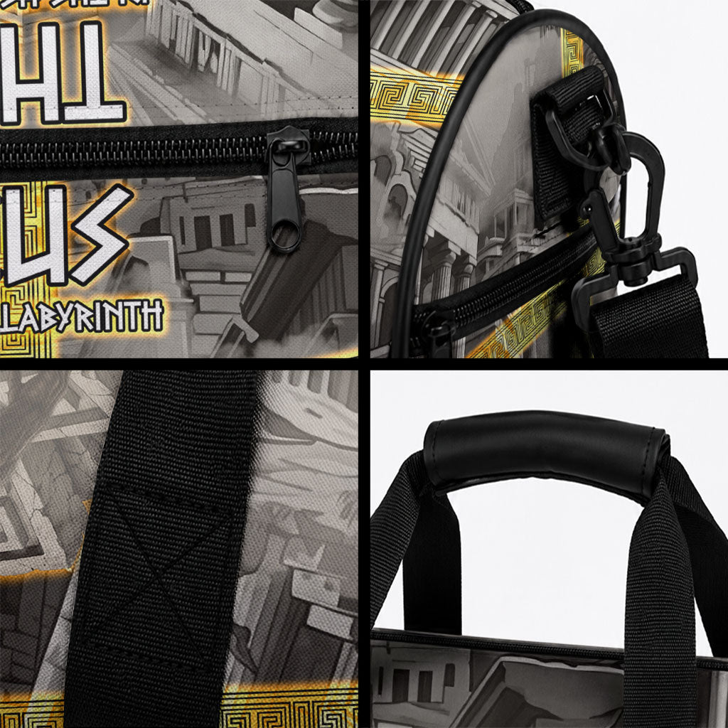 Theseus In The Heart Of The Labyrinth Duffle Bag Ancient Greek Mythology Minotaur Warrior Battle Art