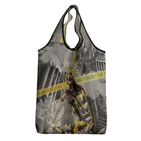 Theseus In The Heart Of The Labyrinth Grocery Bag Ancient Greek Mythology Minotaur Warrior Battle Art