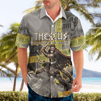Theseus In The Heart Of The Labyrinth Hawaiian Shirt Ancient Greek Mythology Minotaur Warrior Battle Art