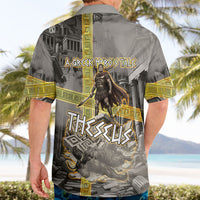 Theseus In The Heart Of The Labyrinth Hawaiian Shirt Ancient Greek Mythology Minotaur Warrior Battle Art