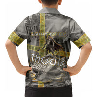 Theseus In The Heart Of The Labyrinth Hawaiian Shirt Ancient Greek Mythology Minotaur Warrior Battle Art