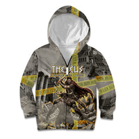 Theseus In The Heart Of The Labyrinth Kid Hoodie Ancient Greek Mythology Minotaur Warrior Battle Art