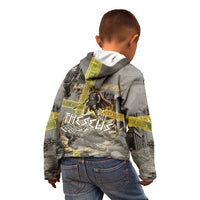 Theseus In The Heart Of The Labyrinth Kid Hoodie Ancient Greek Mythology Minotaur Warrior Battle Art