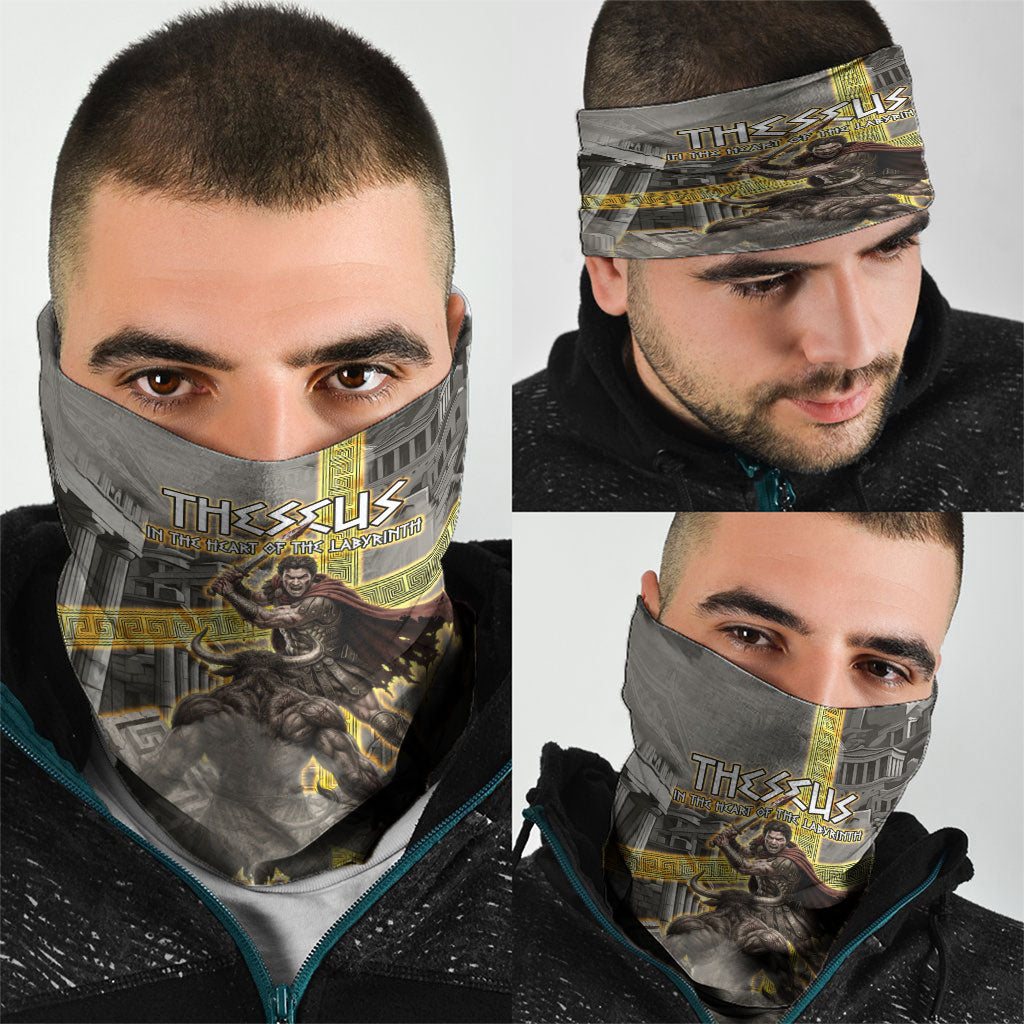 Theseus In The Heart Of The Labyrinth Neck Gaiter Ancient Greek Mythology Minotaur Warrior Battle Art