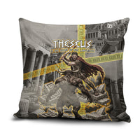 Theseus In The Heart Of The Labyrinth Pillow Cover Ancient Greek Mythology Minotaur Warrior Battle Art