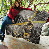 Theseus In The Heart Of The Labyrinth Quilt Ancient Greek Mythology Minotaur Warrior Battle Art