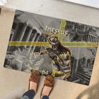 Theseus In The Heart Of The Labyrinth Rubber Doormat Ancient Greek Mythology Minotaur Warrior Battle Art