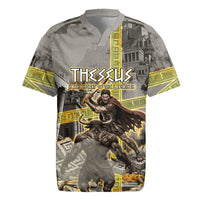 Theseus In The Heart Of The Labyrinth Rugby Jersey Ancient Greek Mythology Minotaur Warrior Battle Art