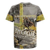 Theseus In The Heart Of The Labyrinth Rugby Jersey Ancient Greek Mythology Minotaur Warrior Battle Art