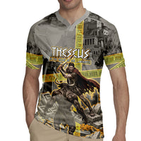 Theseus In The Heart Of The Labyrinth Rugby Jersey Ancient Greek Mythology Minotaur Warrior Battle Art