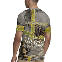 Theseus In The Heart Of The Labyrinth Rugby Jersey Ancient Greek Mythology Minotaur Warrior Battle Art