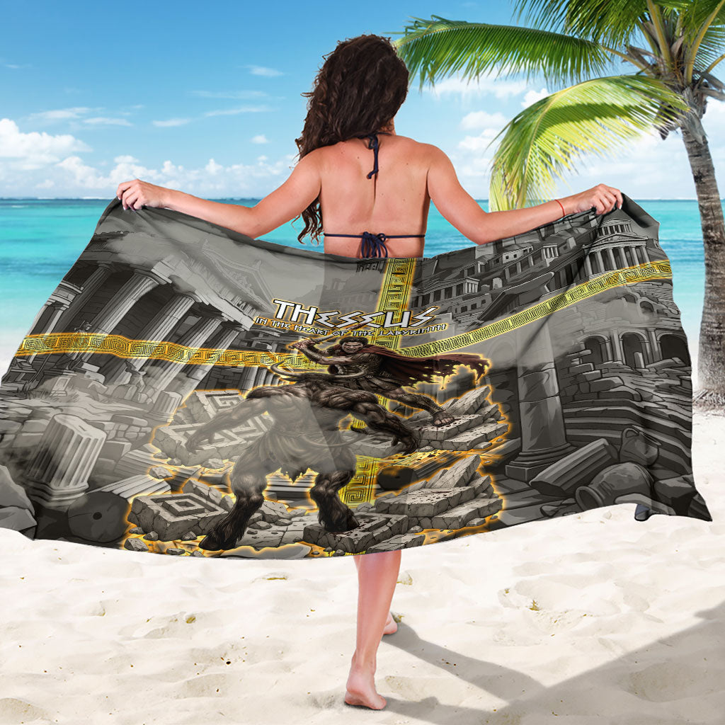 Theseus In The Heart Of The Labyrinth Sarong Ancient Greek Mythology Minotaur Warrior Battle Art