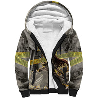 Theseus In The Heart Of The Labyrinth Sherpa Hoodie Ancient Greek Mythology Minotaur Warrior Battle Art