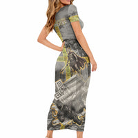 Theseus In The Heart Of The Labyrinth Short Sleeve Bodycon Dress Ancient Greek Mythology Minotaur Warrior Battle Art