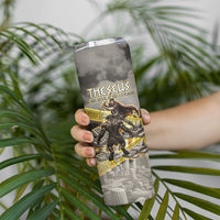 Theseus In The Heart Of The Labyrinth Skinny Tumbler Ancient Greek Mythology Minotaur Warrior Battle Art