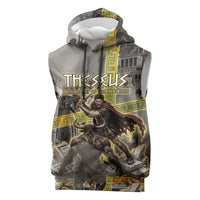 Theseus In The Heart Of The Labyrinth Sleeveless Hoodie Ancient Greek Mythology Minotaur Warrior Battle Art