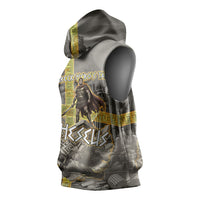 Theseus In The Heart Of The Labyrinth Sleeveless Hoodie Ancient Greek Mythology Minotaur Warrior Battle Art