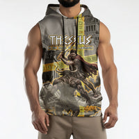 Theseus In The Heart Of The Labyrinth Sleeveless Hoodie Ancient Greek Mythology Minotaur Warrior Battle Art