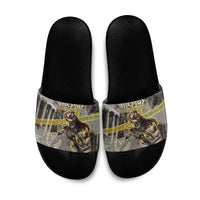 Theseus In The Heart Of The Labyrinth Slide Sandals Ancient Greek Mythology Minotaur Warrior Battle Art