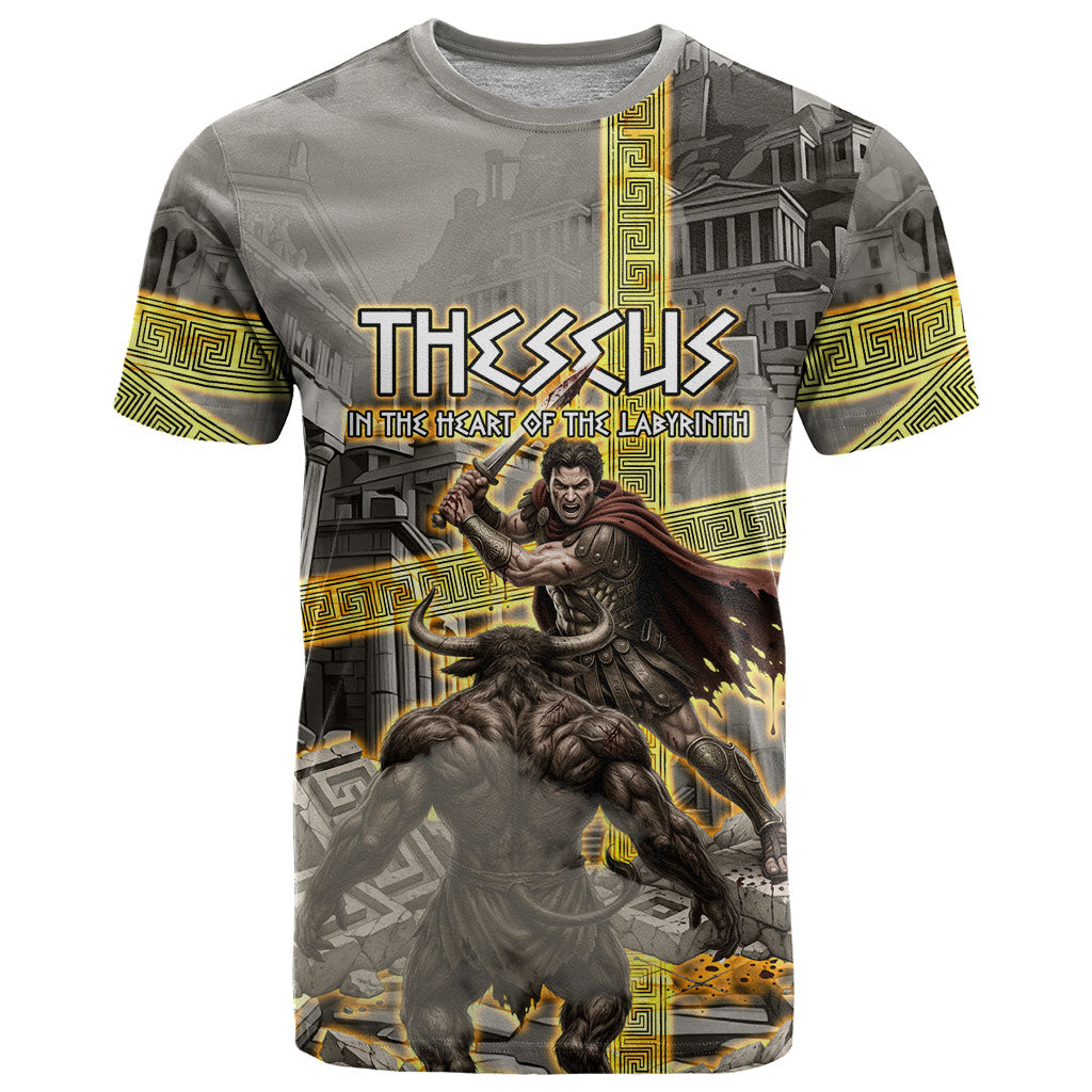 Theseus In The Heart Of The Labyrinth T Shirt Ancient Greek Mythology Minotaur Warrior Battle Art
