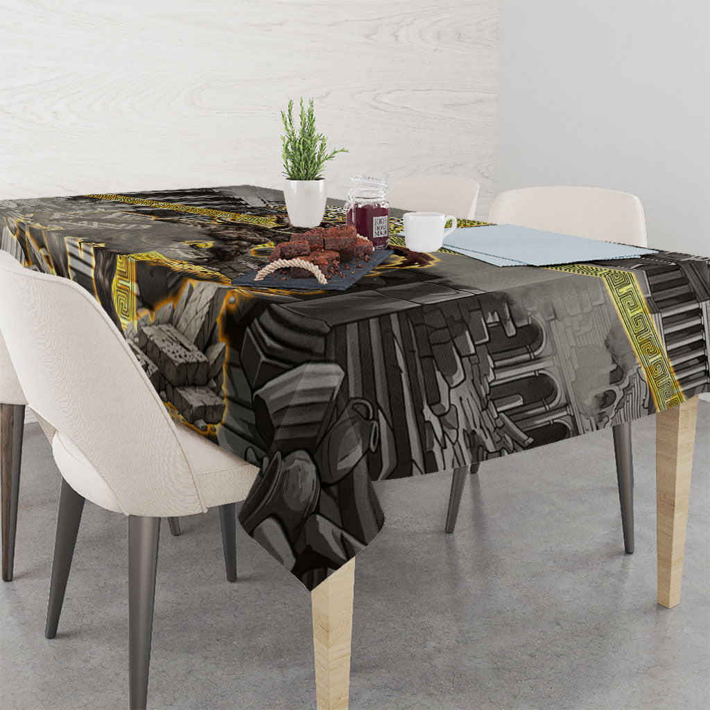 Theseus In The Heart Of The Labyrinth Tablecloth Ancient Greek Mythology Minotaur Warrior Battle Art