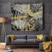 Theseus In The Heart Of The Labyrinth Tapestry Ancient Greek Mythology Minotaur Warrior Battle Art