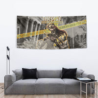 Theseus In The Heart Of The Labyrinth Tapestry Ancient Greek Mythology Minotaur Warrior Battle Art