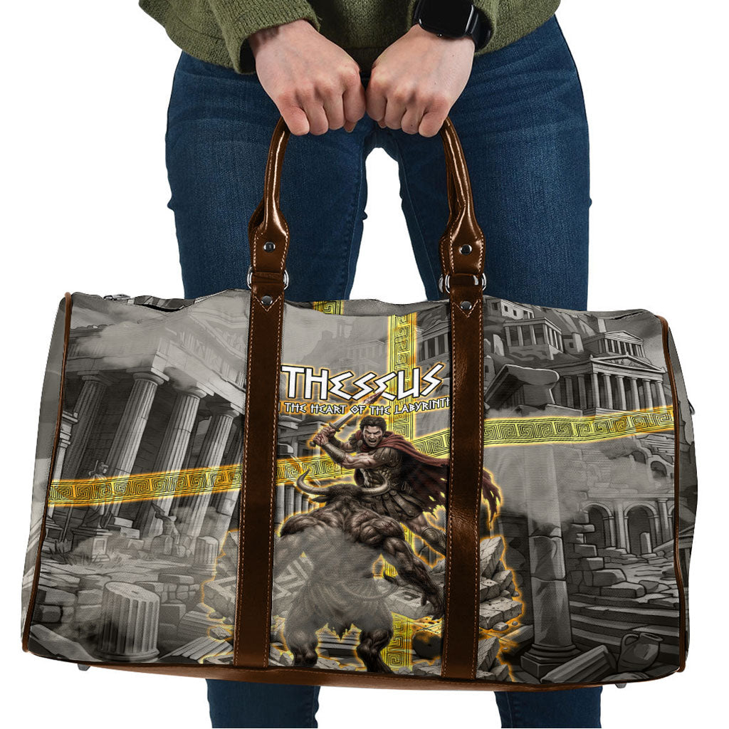 Theseus In The Heart Of The Labyrinth Travel Bag Ancient Greek Mythology Minotaur Warrior Battle Art