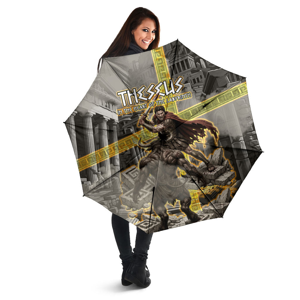 Theseus In The Heart Of The Labyrinth Umbrella Ancient Greek Mythology Minotaur Warrior Battle Art