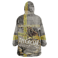 Theseus In The Heart Of The Labyrinth Wearable Blanket Hoodie Ancient Greek Mythology Minotaur Warrior Battle Art