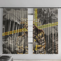 Theseus In The Heart Of The Labyrinth Window Curtain Ancient Greek Mythology Minotaur Warrior Battle Art