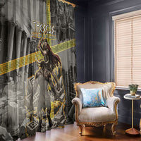 Theseus In The Heart Of The Labyrinth Window Curtain Ancient Greek Mythology Minotaur Warrior Battle Art
