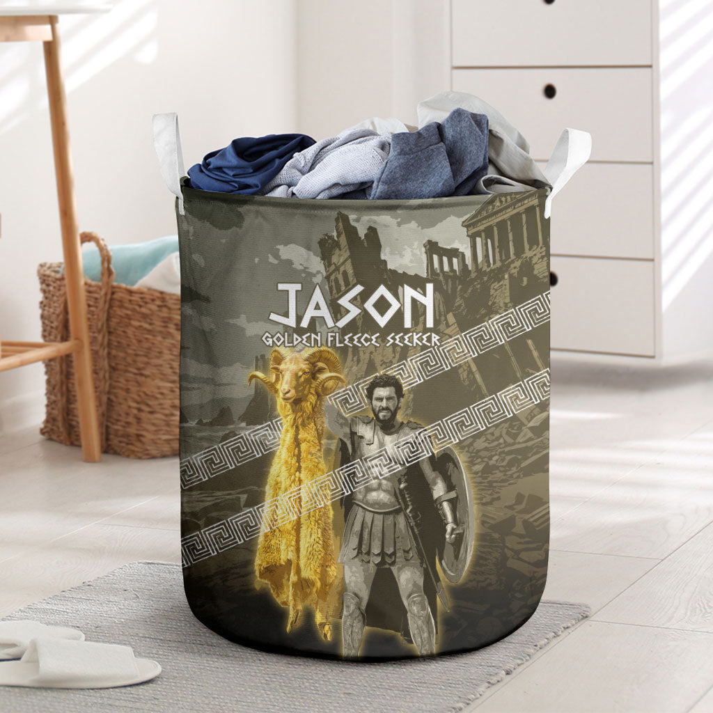 Jason Golden Fleece Seeker Laundry Basket Ancient Greek Mythology Heroic Warrior Dragon Battle