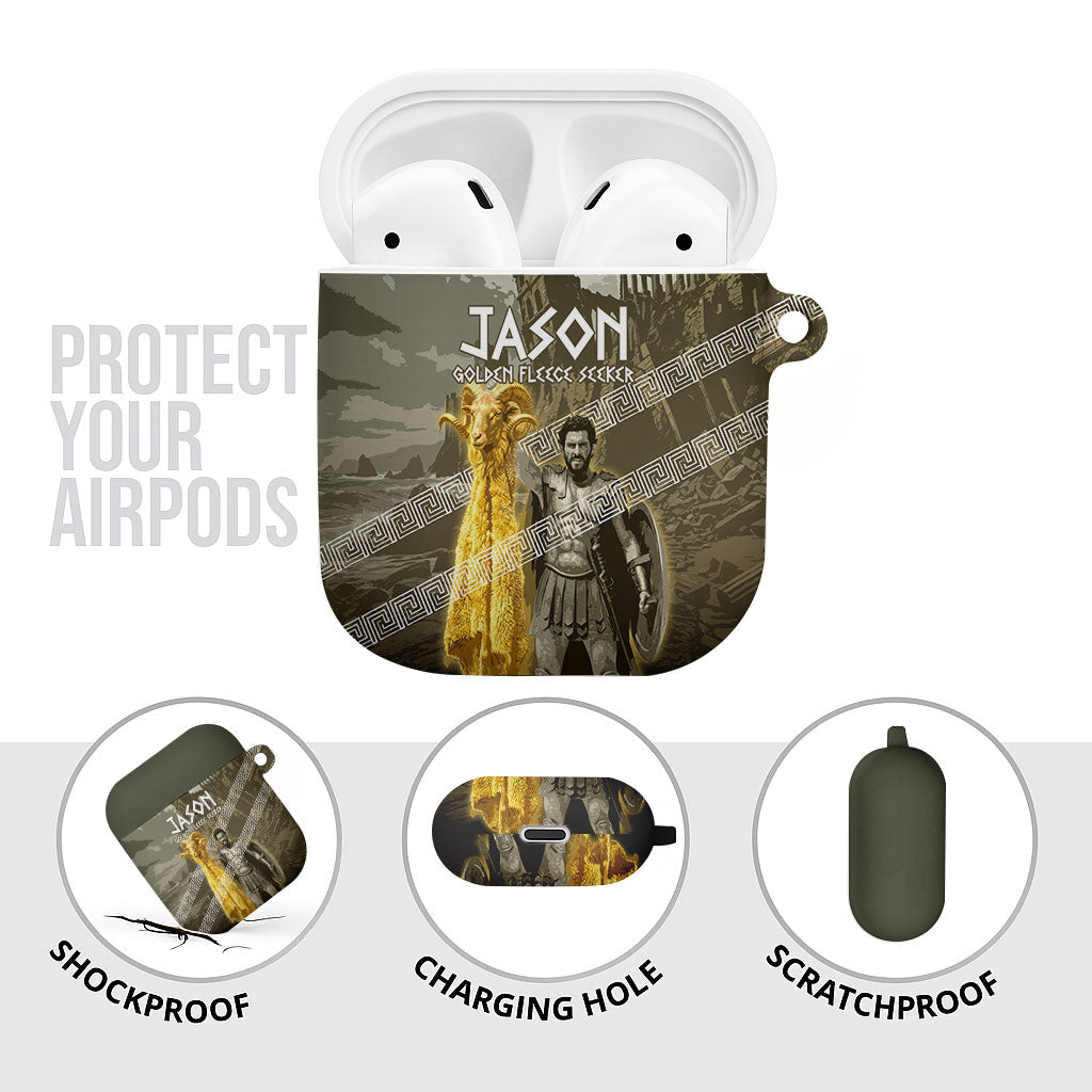 Jason Golden Fleece Seeker AirPods Case Ancient Greek Mythology Heroic Warrior Dragon Battle