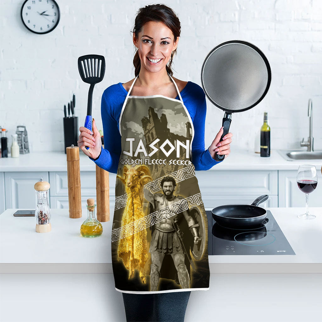 Jason Golden Fleece Seeker Apron Ancient Greek Mythology Heroic Warrior Dragon Battle