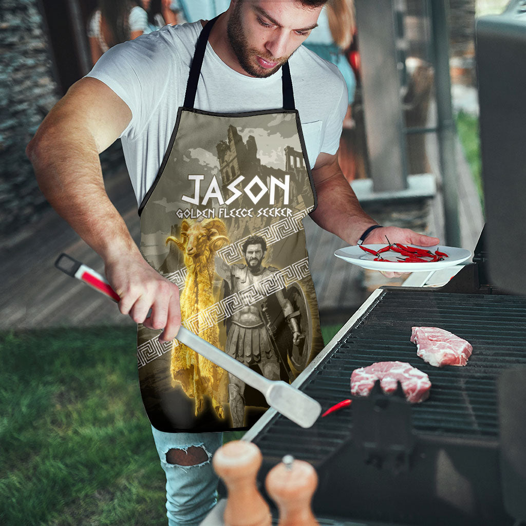 Jason Golden Fleece Seeker Apron Ancient Greek Mythology Heroic Warrior Dragon Battle