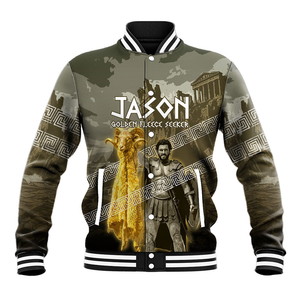 Jason Golden Fleece Seeker Baseball Jacket Ancient Greek Mythology Heroic Warrior Dragon Battle