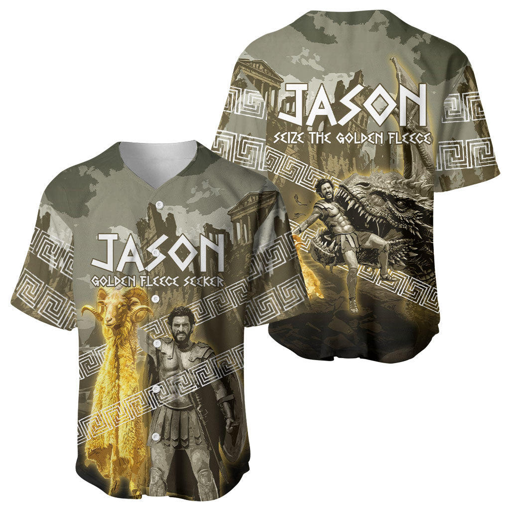 Jason Golden Fleece Seeker Baseball Jersey Ancient Greek Mythology Heroic Warrior Dragon Battle