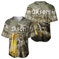 Jason Golden Fleece Seeker Baseball Jersey Ancient Greek Mythology Heroic Warrior Dragon Battle