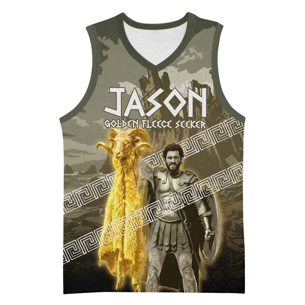 Jason Golden Fleece Seeker Basketball Jersey Ancient Greek Mythology Heroic Warrior Dragon Battle