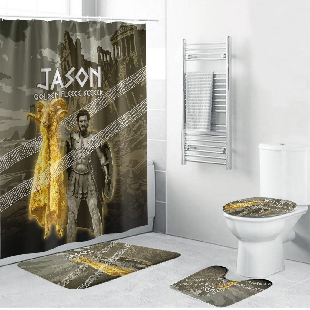 Jason Golden Fleece Seeker Bathroom Set Ancient Greek Mythology Heroic Warrior Dragon Battle