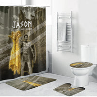 Jason Golden Fleece Seeker Bathroom Set Ancient Greek Mythology Heroic Warrior Dragon Battle