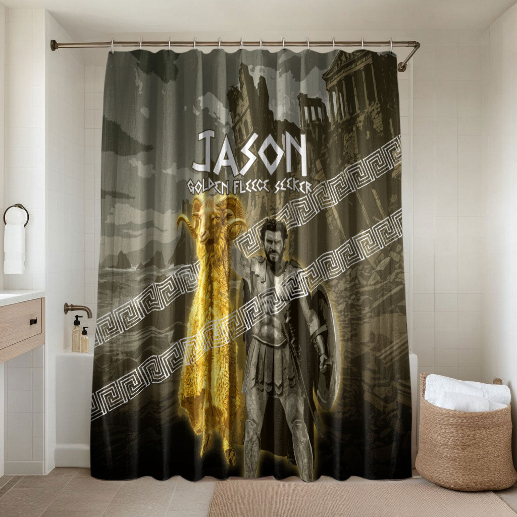 Jason Golden Fleece Seeker Bathroom Set Ancient Greek Mythology Heroic Warrior Dragon Battle