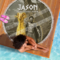 Jason Golden Fleece Seeker Beach Blanket Ancient Greek Mythology Heroic Warrior Dragon Battle