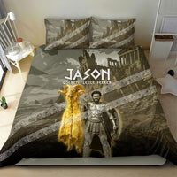 Jason Golden Fleece Seeker Bedding Set Ancient Greek Mythology Heroic Warrior Dragon Battle
